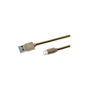 Celly Cable Micro Usb Metal Dorado